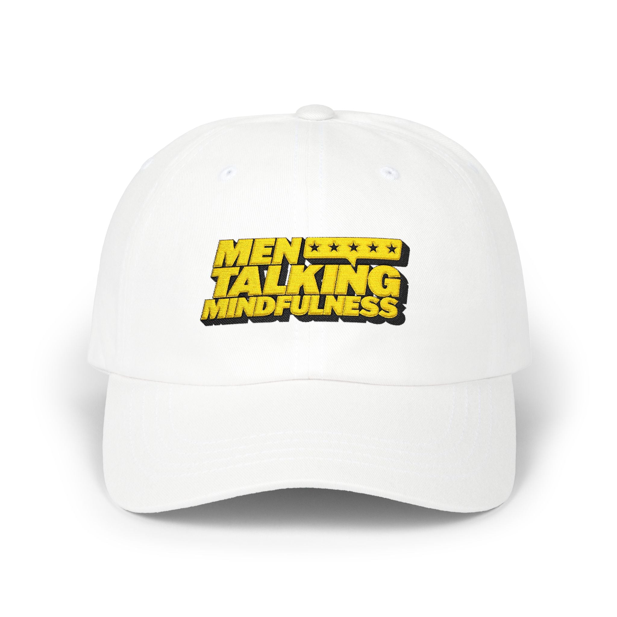 Men Talking Mindfulness Dad Cap – Full Logo