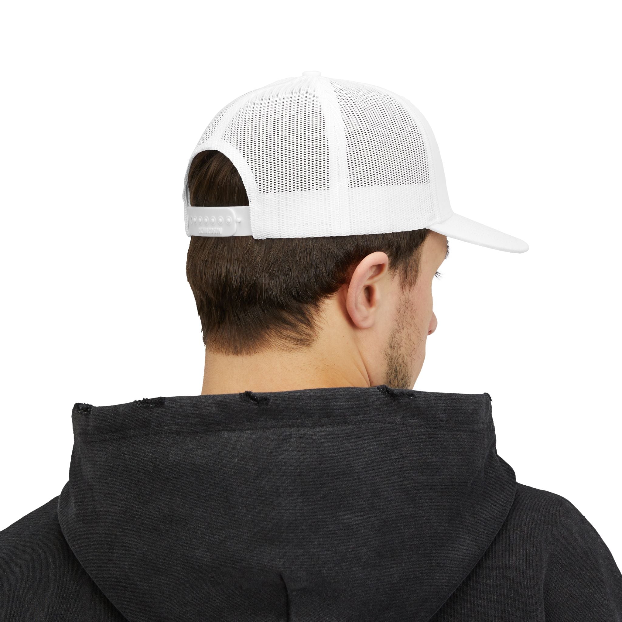 Men Talking Mindfulness Trucker Cap – Full Logo