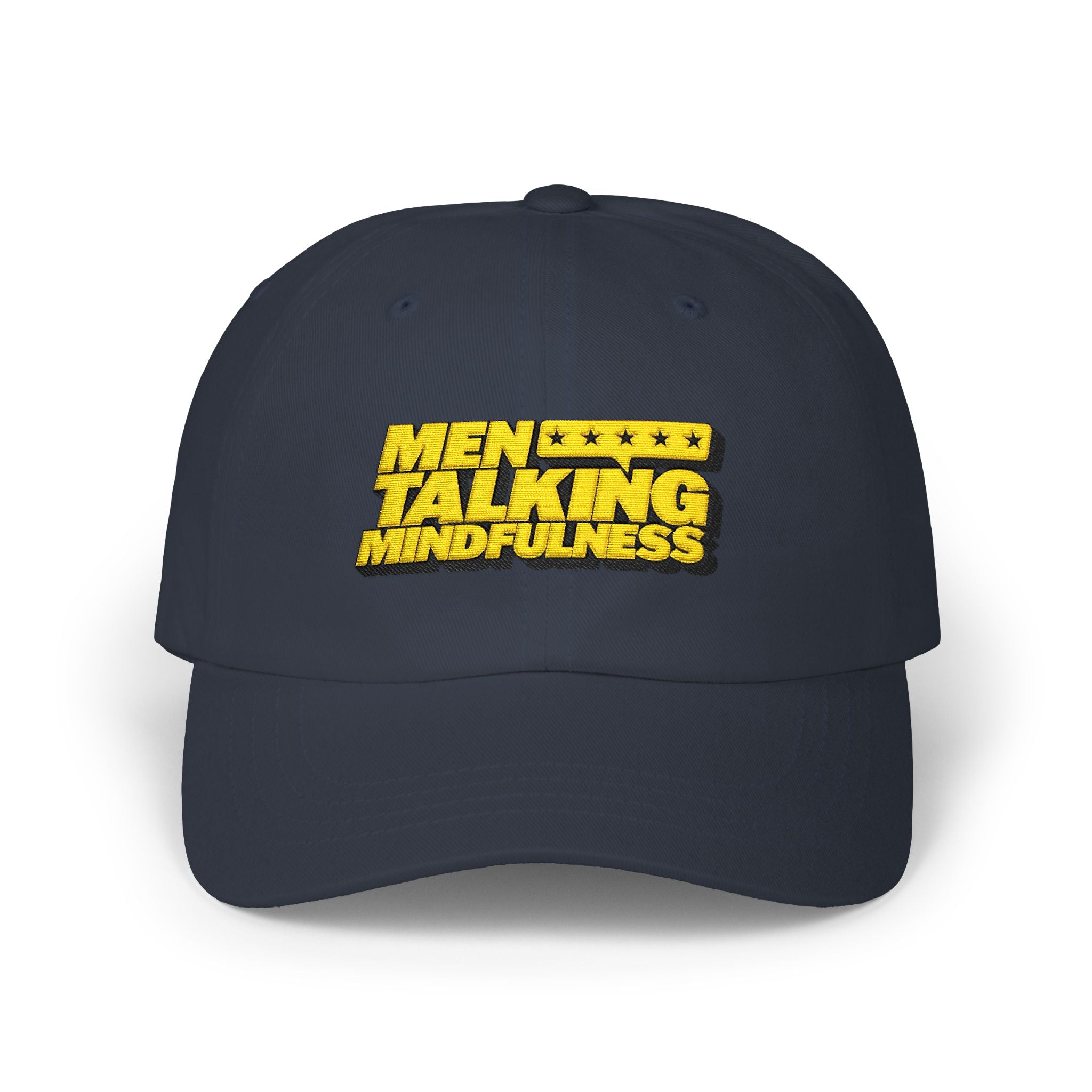 Men Talking Mindfulness Dad Cap – Full Logo