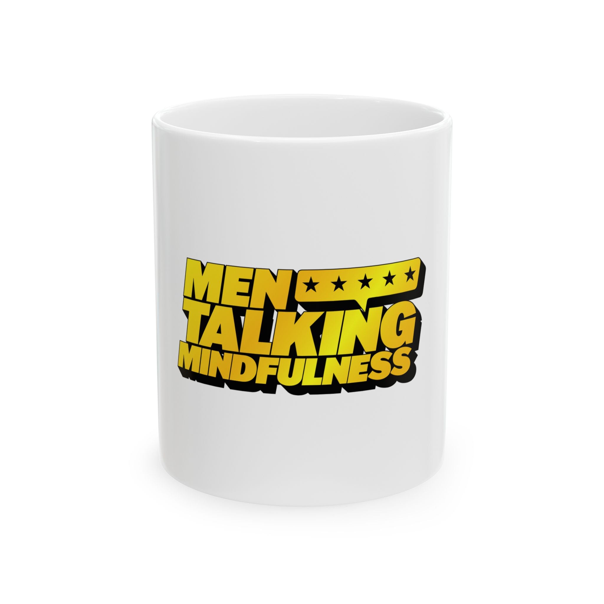 Men Talking Mindfulness Logo Mug