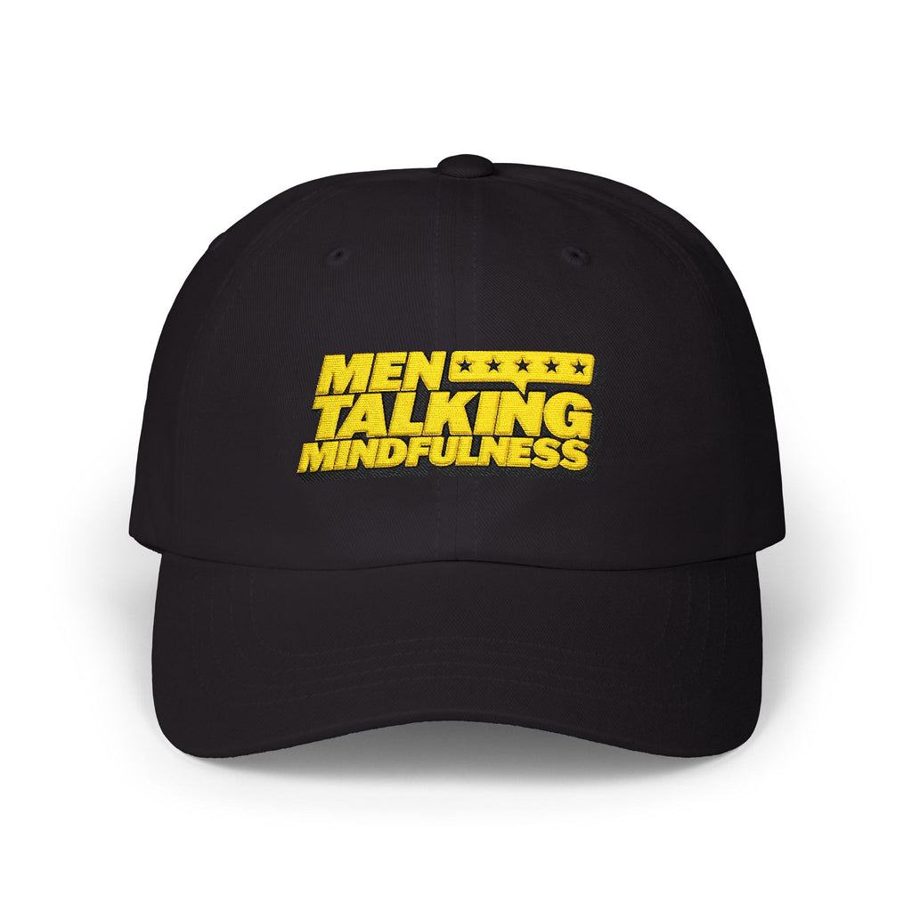 Men Talking Mindfulness Dad Cap – Full Logo